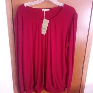 Timeson top brand new maroon color